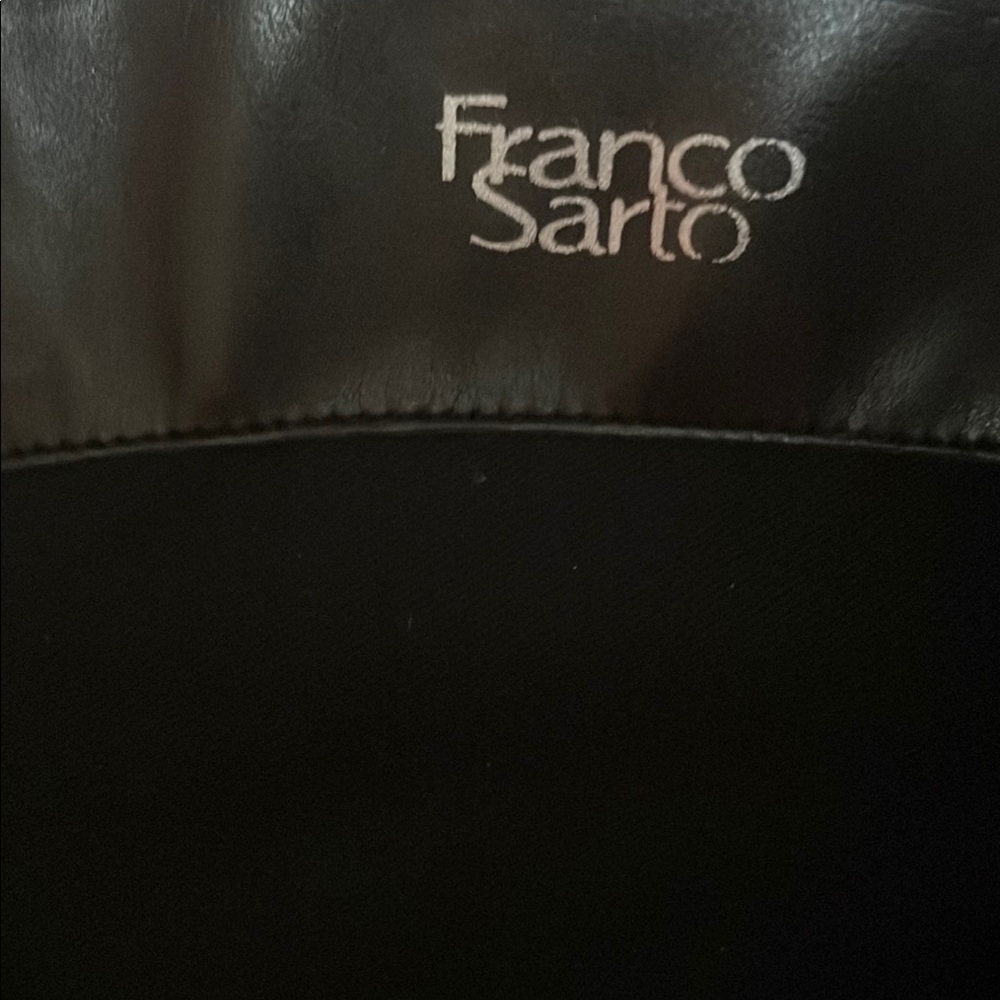 Franco Sarto Black Leather Knee-High Boots - Size 10 - Picture 5 of 10